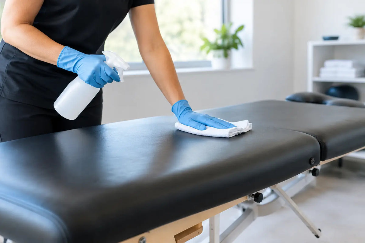 How to Disinfect Treatment Tables Properly