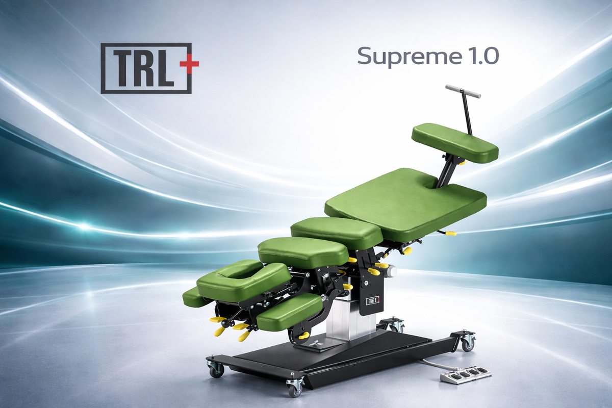 Chiro Supreme 1.0 treatment table for chiropractic adjustment