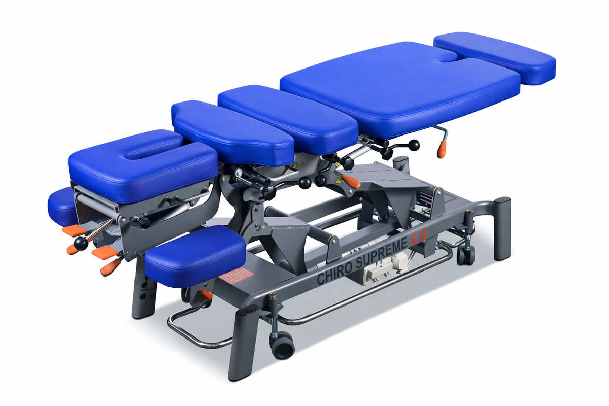 Supreme 2.0 chiropractic table cushion and frame detail