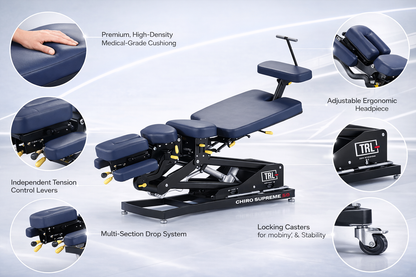 Premium chiropractic flexion distraction table by TRL Tables