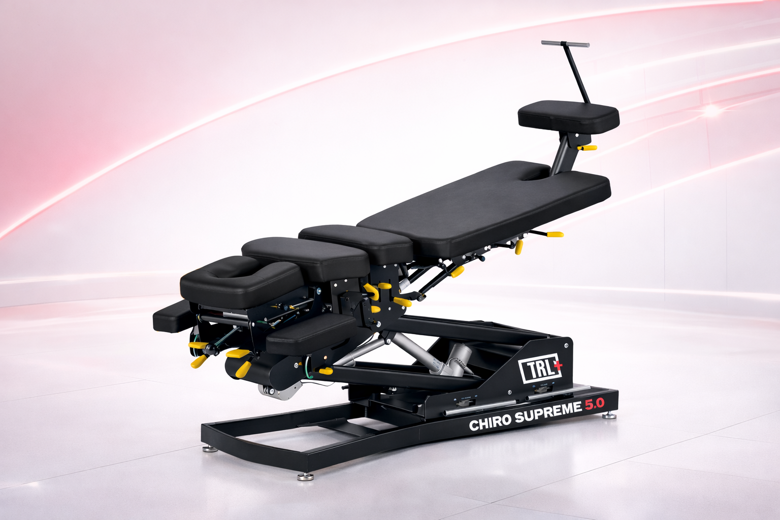  Chiro Supreme 5.0 flexion distraction chiropractic table. Hi-lo chiropractic table with pelvic and cervical drop features