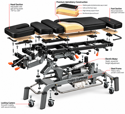 Supreme 2.0 Elevation Flexion Distraction Chiropractic Table