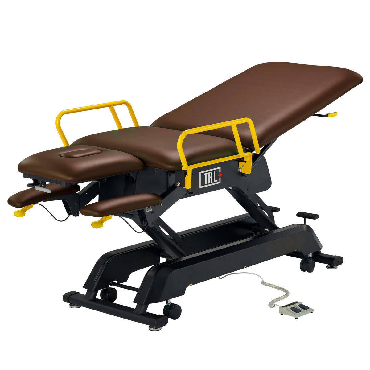 Model S Pro electric therapy table upholstery and frame detail