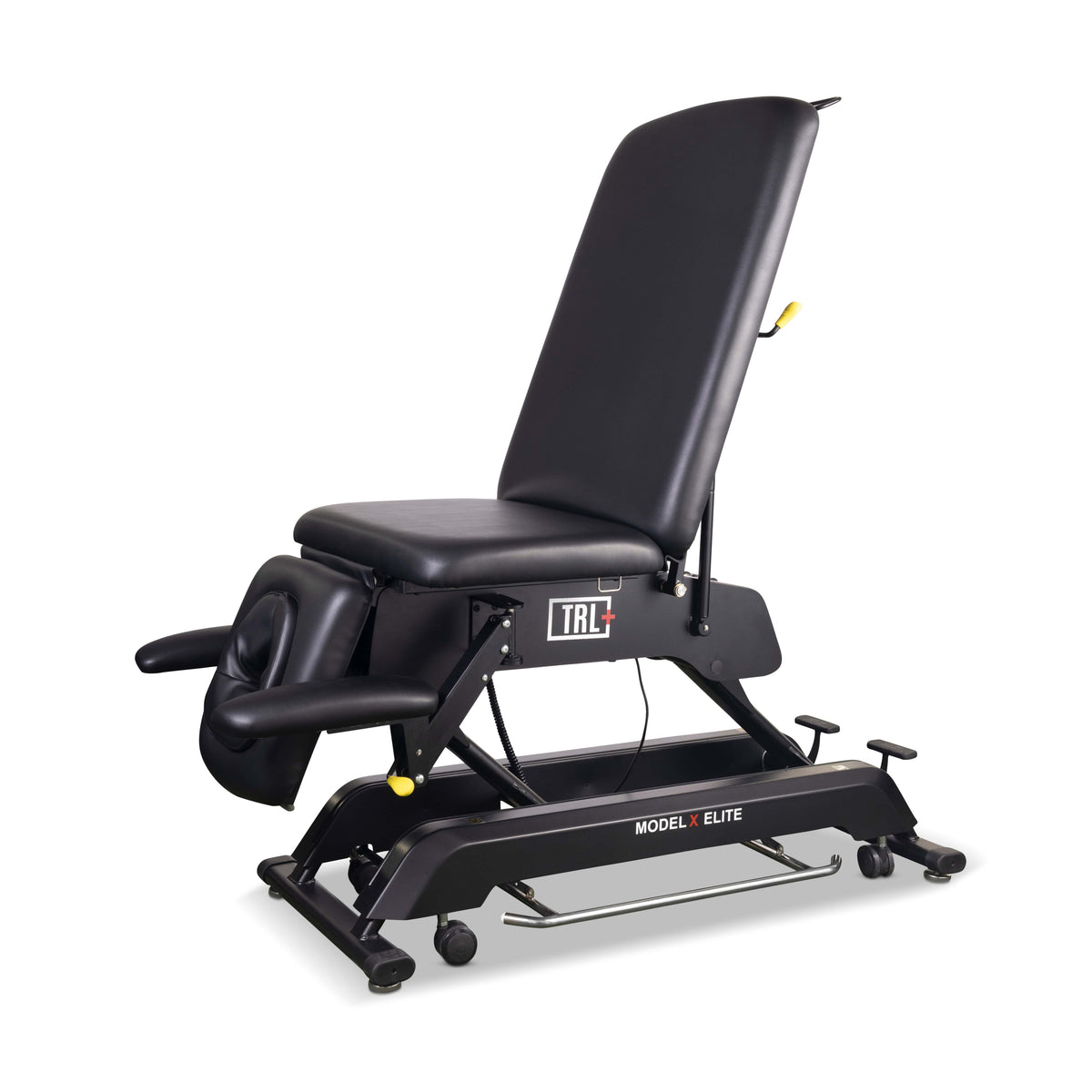 Seater position of Model X Elite treatment table for massage therapy, acupuncture, and chiropractic care