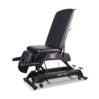  Seater position of Model X Elite treatment table for massage therapy, acupuncture, and chiropractic care