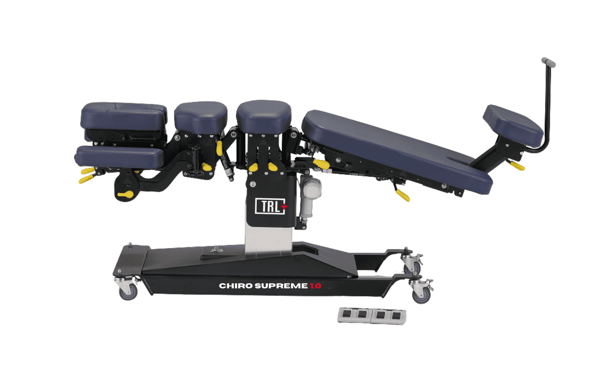 Chiro Supreme 1.0 chiropractic treatment table upholstery and frame