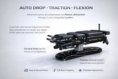 Supreme 707 auto traction and flexion distraction table by TRL Tables