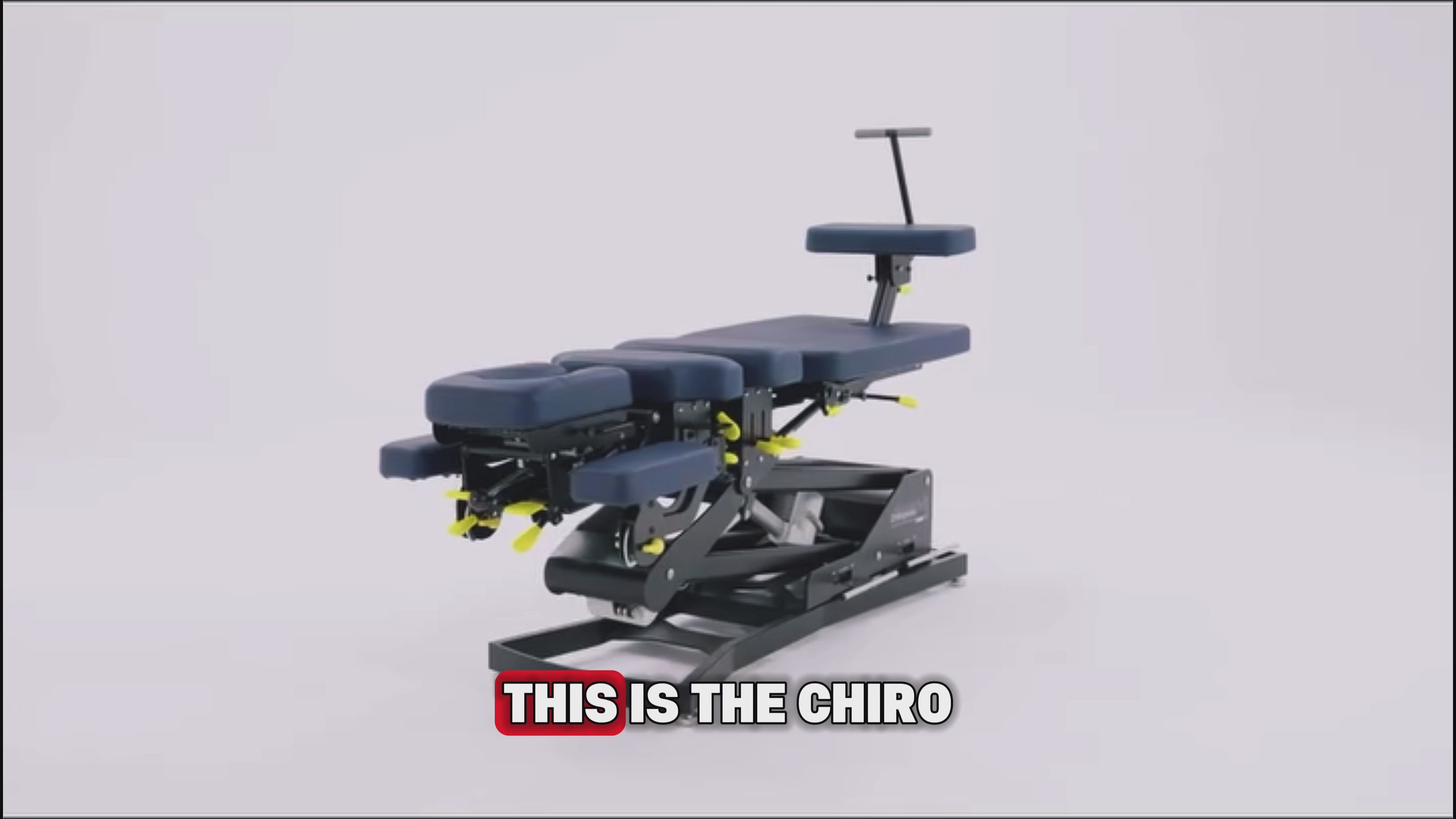 Load video: <ul><li>Smooth electric height elevation</li><li>Multi-section drop system (Cervical, Thoracic, Lumbar, Pelvic)</li><li>Adjustable ergonomic headpiece</li><li>Flexion-distraction functionality</li><li>Independent tension control levers</li><li>Heavy-duty steel frame construction</li><li>High-density medical-grade cushioning</li><li>Locking casters for mobility &amp; stability</li></ul>